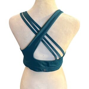Athleta Teal Crossback Sports Bra size Large